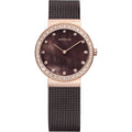 Bering Damenuhr Edelstahl Rosa 29 mm Elegant