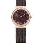 Bering Damenuhr Edelstahl Rosa 29 mm Elegant
