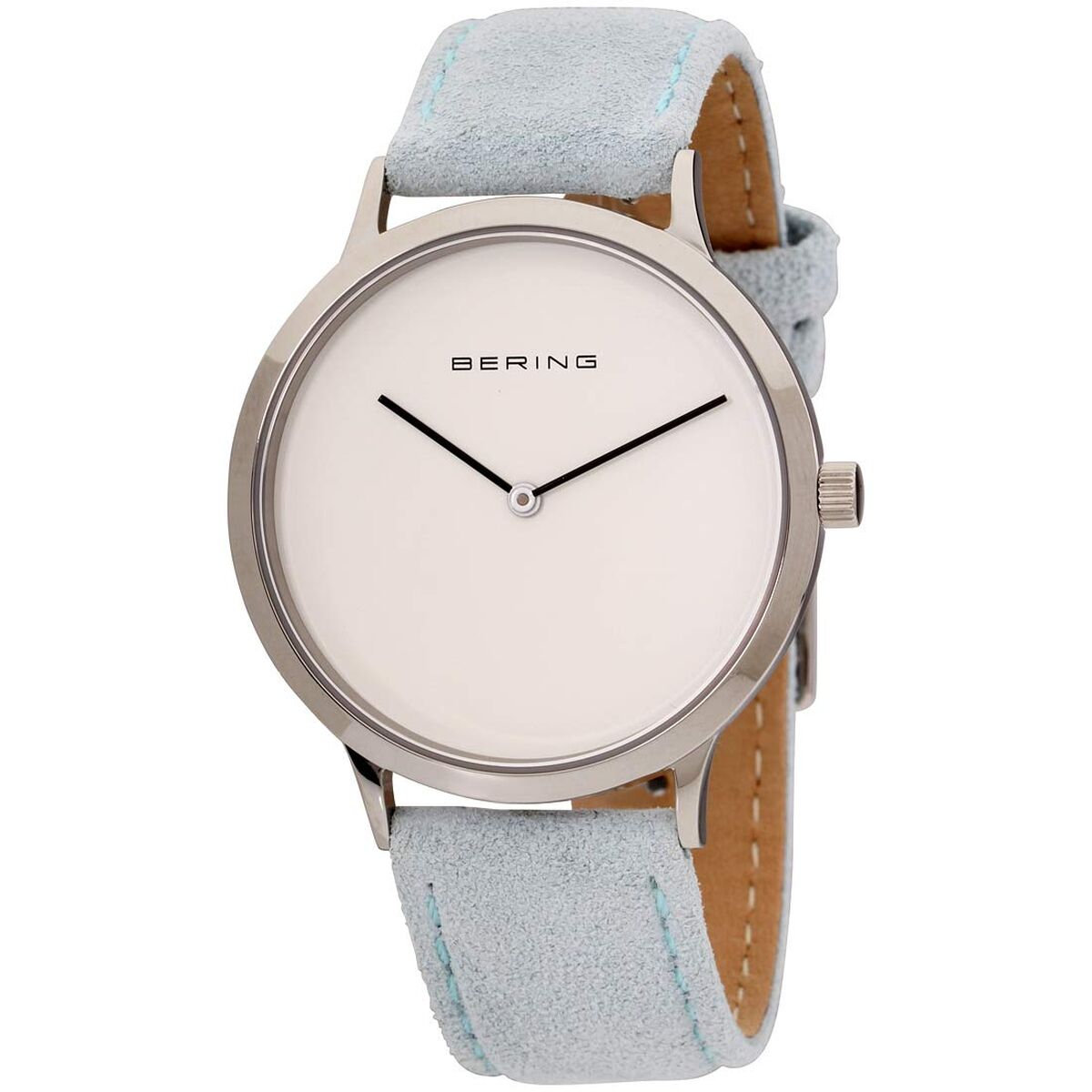 Bering Damenuhr - Elegante Armbanduhr mit Lederarmband