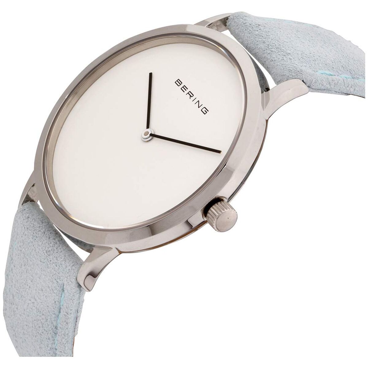 Bering Damenuhr - Elegante Armbanduhr mit Lederarmband