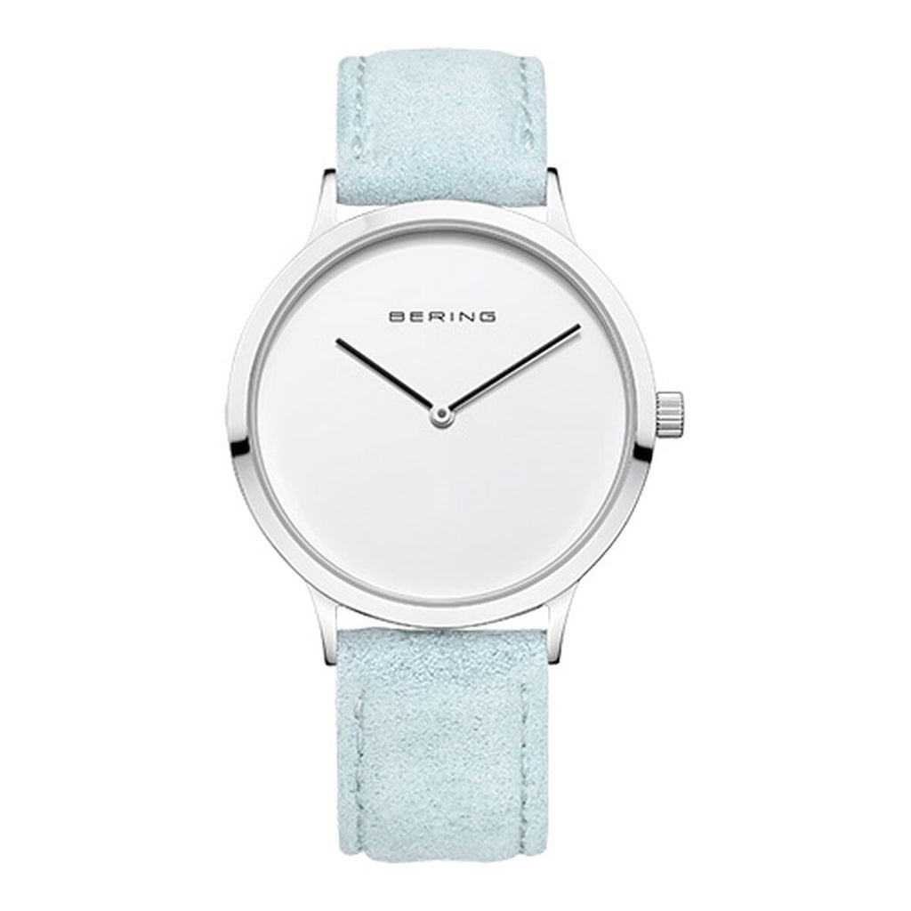 Bering Damenuhr - Elegante Armbanduhr mit Lederarmband