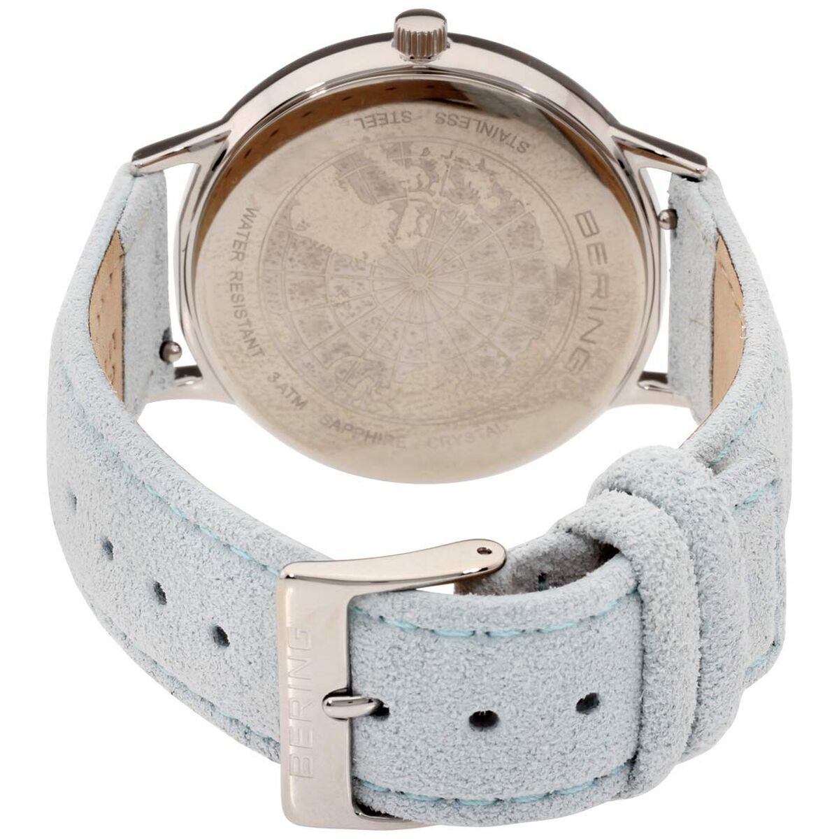 Bering Damenuhr - Elegante Armbanduhr mit Lederarmband