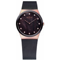 Bering Damenuhr – Elegantes Design in Rosa und Braun