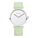 Bering Damenuhr Ø 39 mm – Elegantes Design in Grün