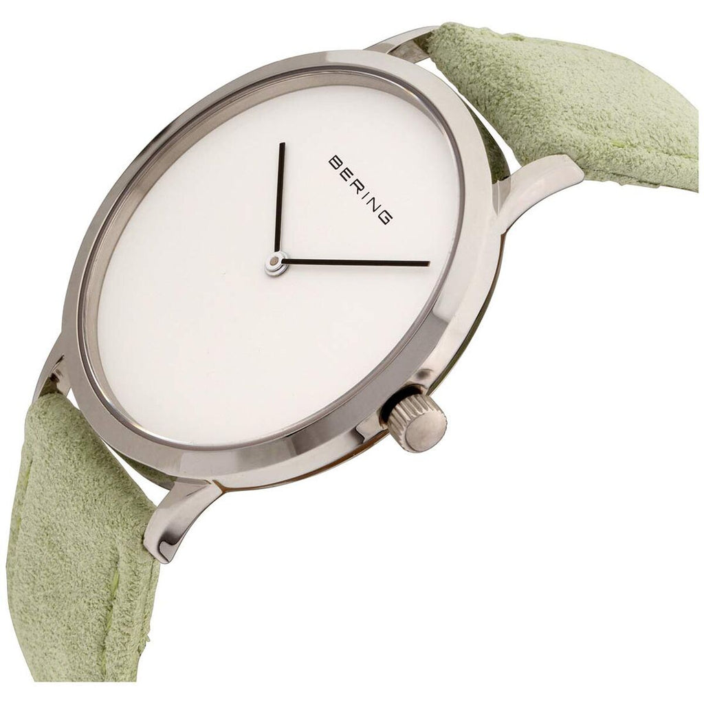 Bering Damenuhr Ø 39 mm – Elegantes Design in Grün