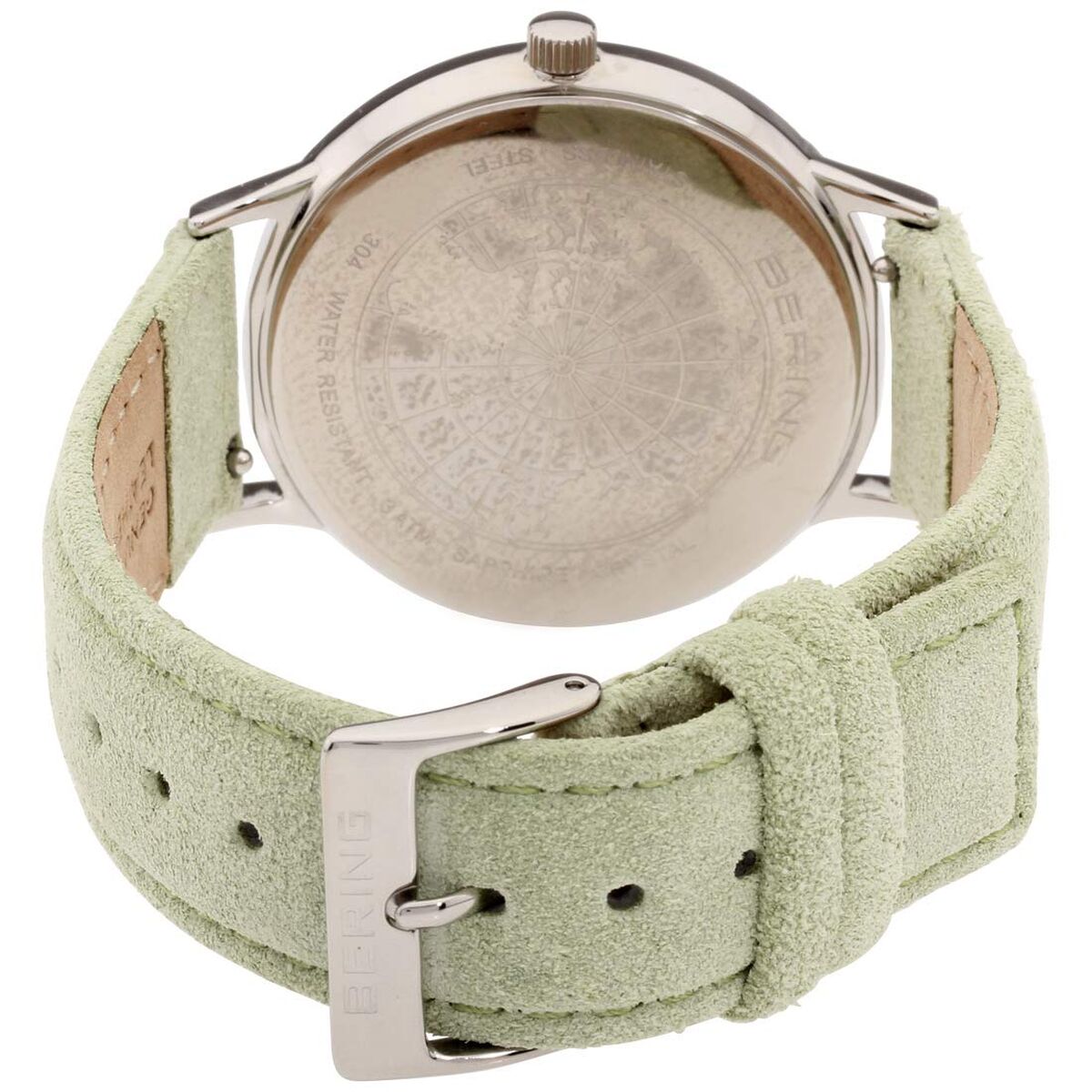 Bering Damenuhr Ø 39 mm – Elegantes Design in Grün