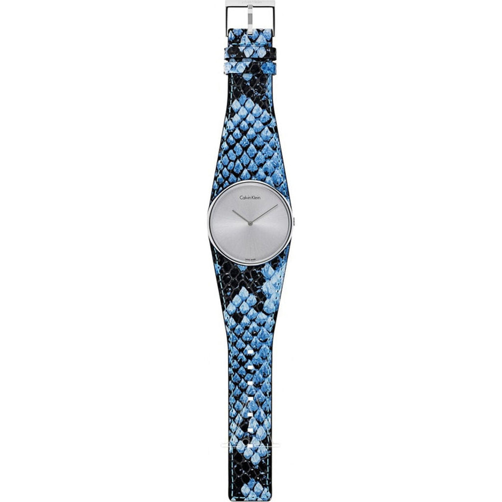 Calvin Klein Damenuhr 39 mm Edelstahl Blau Elegant - Mode & Accessoires
