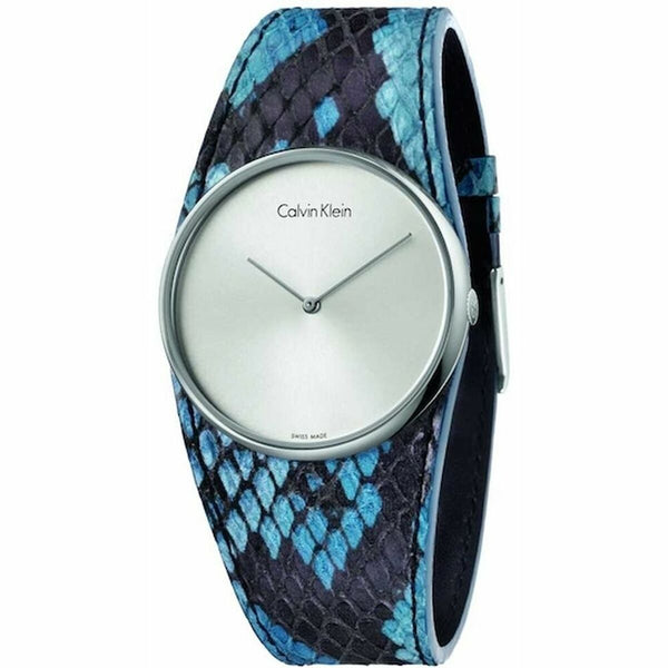 Calvin Klein Damenuhr 39 mm Edelstahl Blau Elegant - Mode & Accessoires