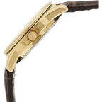 Casio Damenuhr Braun Lederarmband mit Mineralglas - Mode & Accessoires