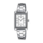 Casio Damenuhr COLLECTION Edelstahl silberfarbene Eleganz - Mode & Accessoires