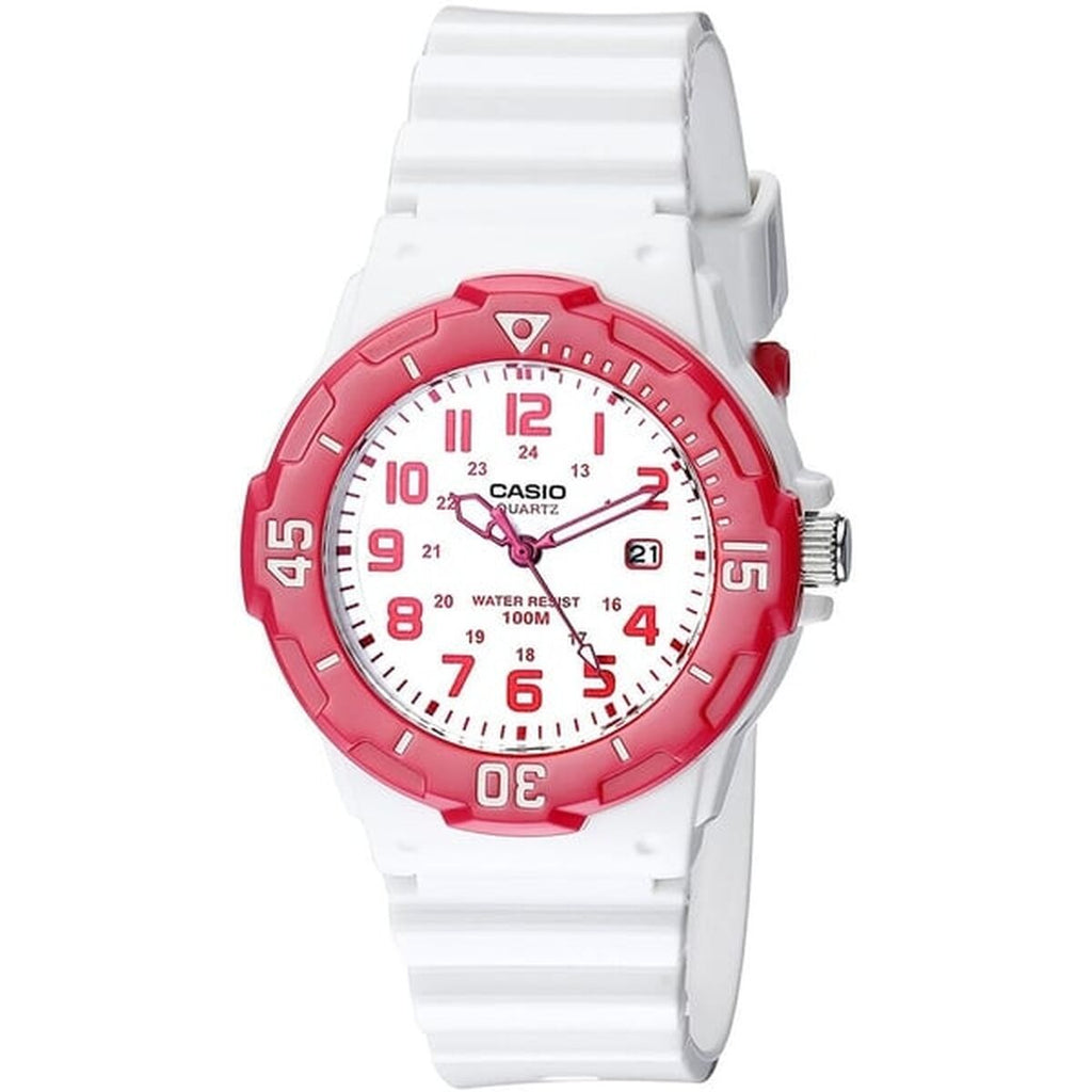 Casio Damenuhr LADY DIVER - Weiß Ø 34 mm Quarz - Mode & Accessoires