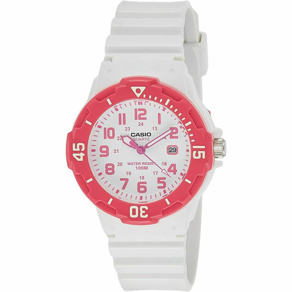 Casio Damenuhr LADY DIVER - Weiß Ø 34 mm Quarz - Mode & Accessoires