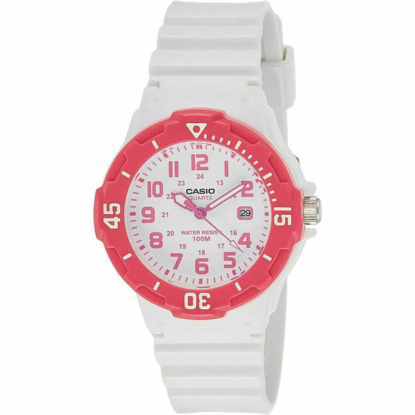 Casio Damenuhr LADY DIVER - Weiß Ø 34 mm Quarz - Mode & Accessoires