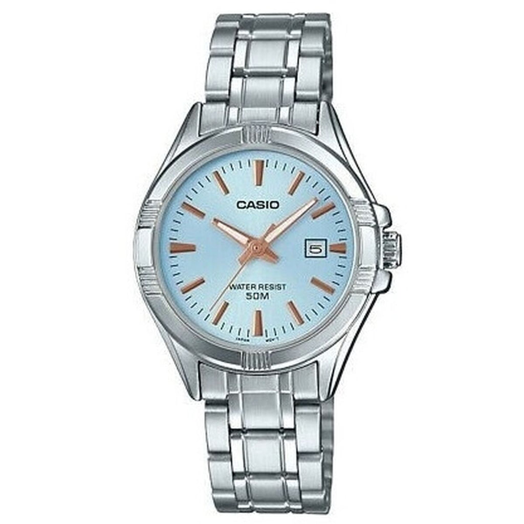 Casio Damenuhr LTP-1308D-2AVDF 31 mm Edelstahl Silber - Mode & Accessoires