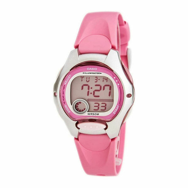 Casio Damenuhr LW-200-4B 34 mm rosa digital - Mode & Accessoires