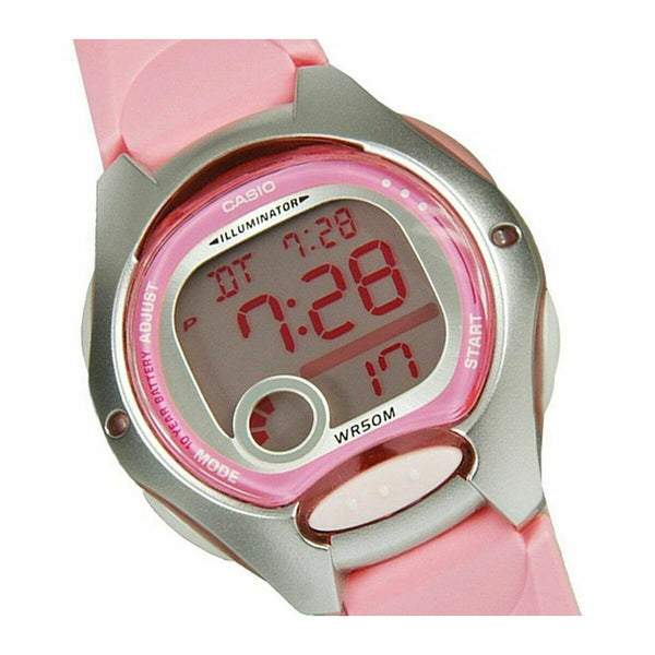 Casio Damenuhr LW-200-4B 34 mm rosa digital - Mode & Accessoires