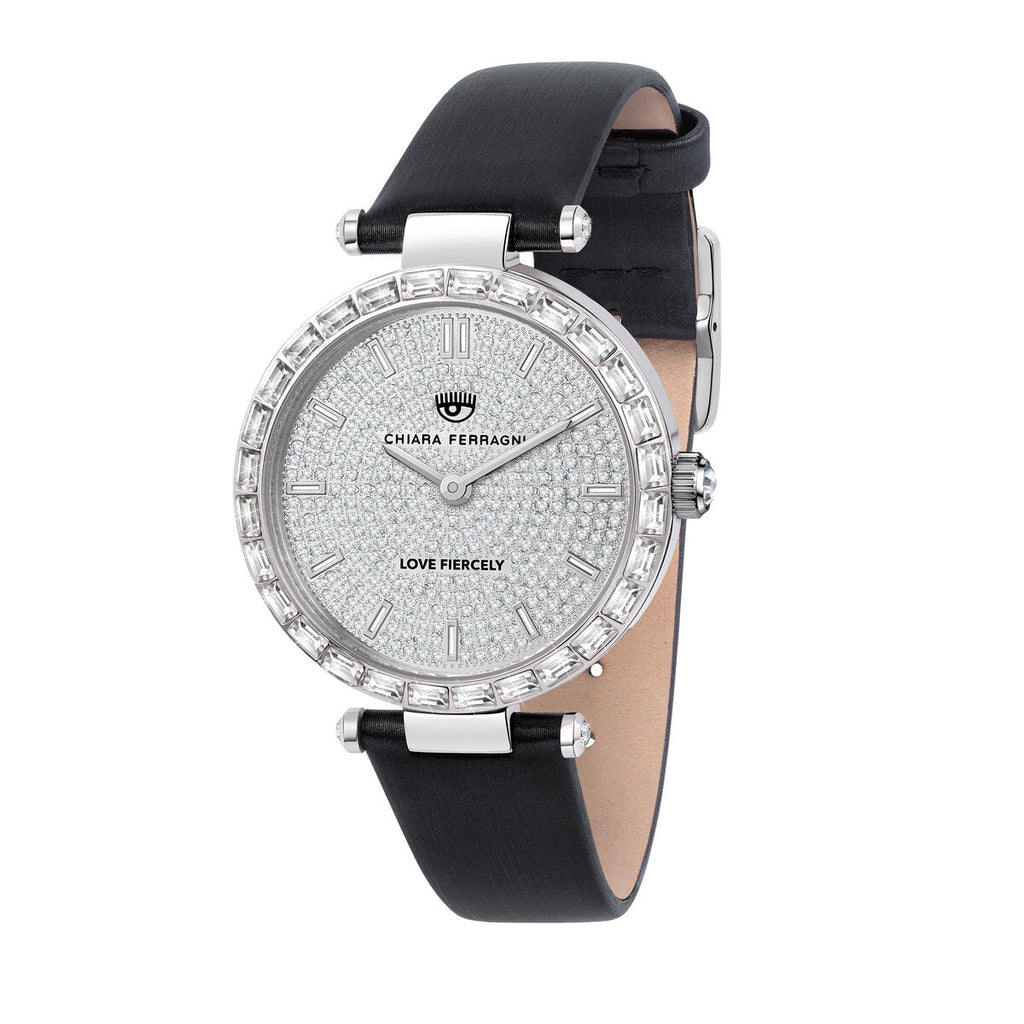 Chiara Ferragni Damenuhr – Elegantes Design Schwarz Grau