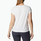 Columbia Damen Kurzarm-T-Shirt Weiß – Atmungsaktiv - Sport & Freizeit