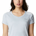 Columbia Zero Rules™ Damen T-Shirt Grau mit UV-Schutz - Mode & Accessoires