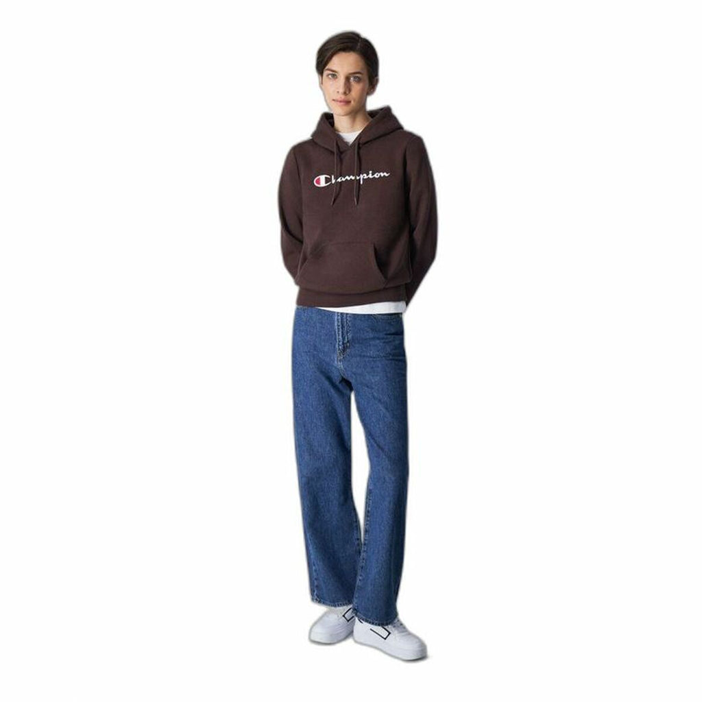 Damen Sweater mit Kapuze Champion Legacy Braun - Sport & Freizeit