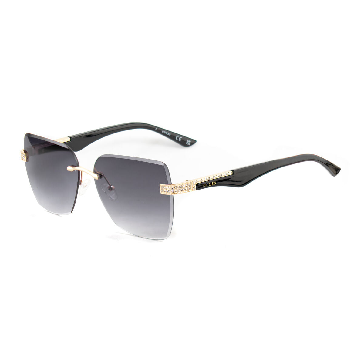Guess Damensonnenbrille – Schwarz Grau UV400 Schutz - Mode & Accessoires