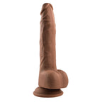 Evolved Silikon-Dildo braun wasserfest und aufladbar - Erotik Shop