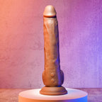 Evolved Silikon-Dildo braun wasserfest und aufladbar - Erotik Shop