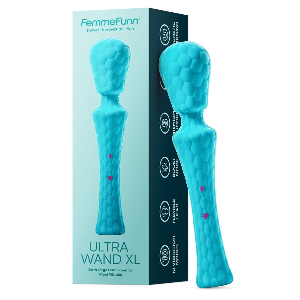 FemmeFunn Blau Vibrator – 10 Geschwindigkeitsstufen Silikon - Erotik Shop