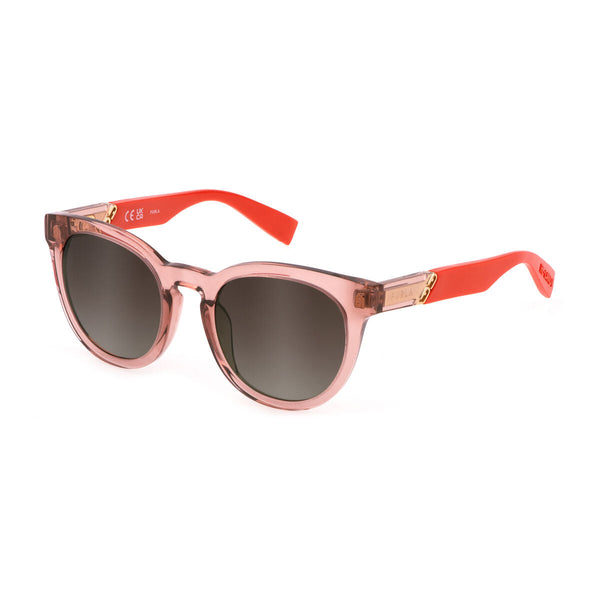 Furla Damensonnenbrille SFU687-510D48 Rosa UV400 Schutz - Mode & Accessoires