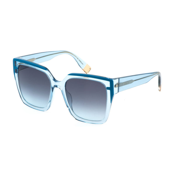 Furla Damensonnenbrille SFU695-5506N1 Blau UV400 - Mode & Accessoires