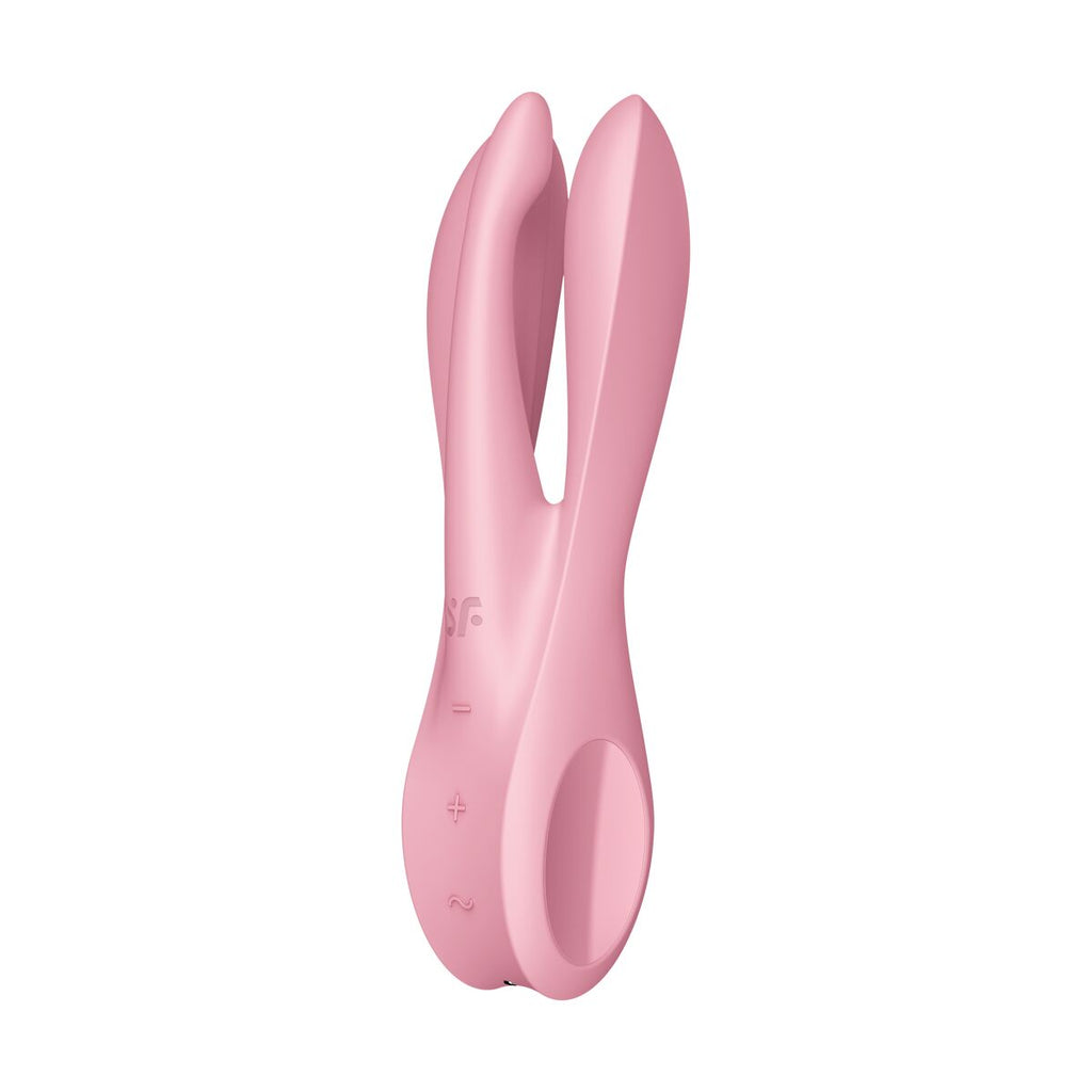 G-Punkt Vibrator Satisfyer Threesome 1 - Rosa Silikon - Erotik Shop