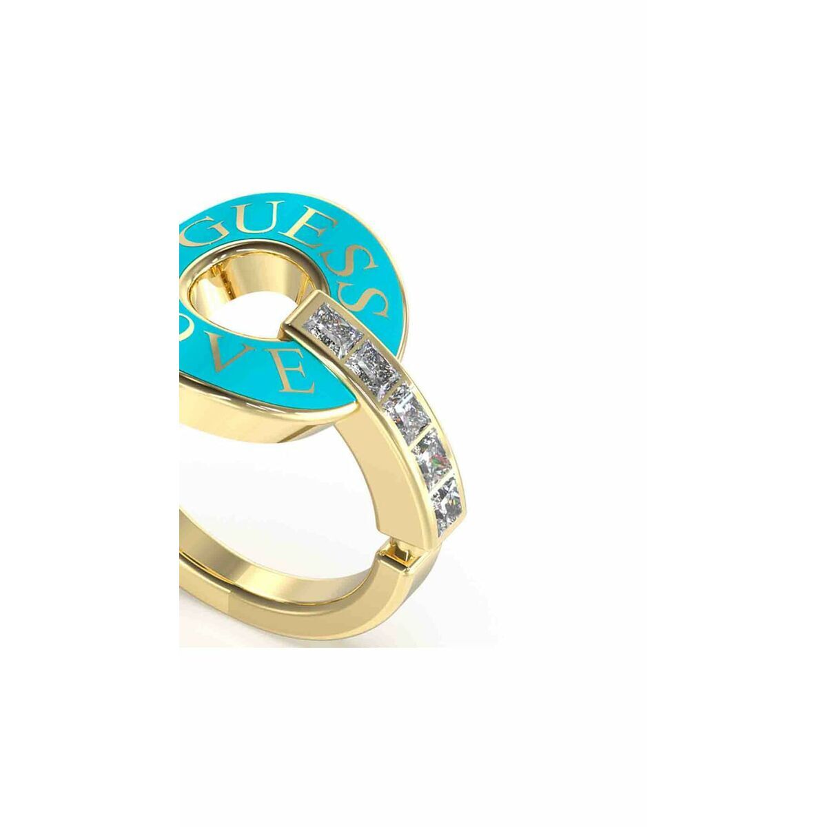 Guess Damenring JUBR04079JWYGTQ52 in Blau