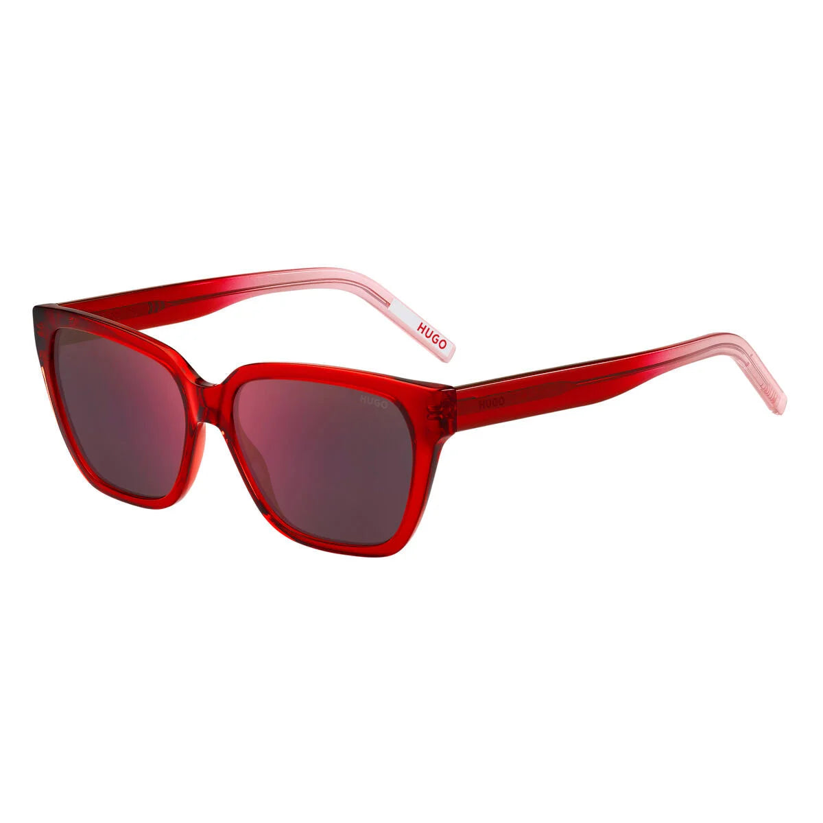 Hugo Boss Damensonnenbrille – Rote Acetat Sonnenbrille