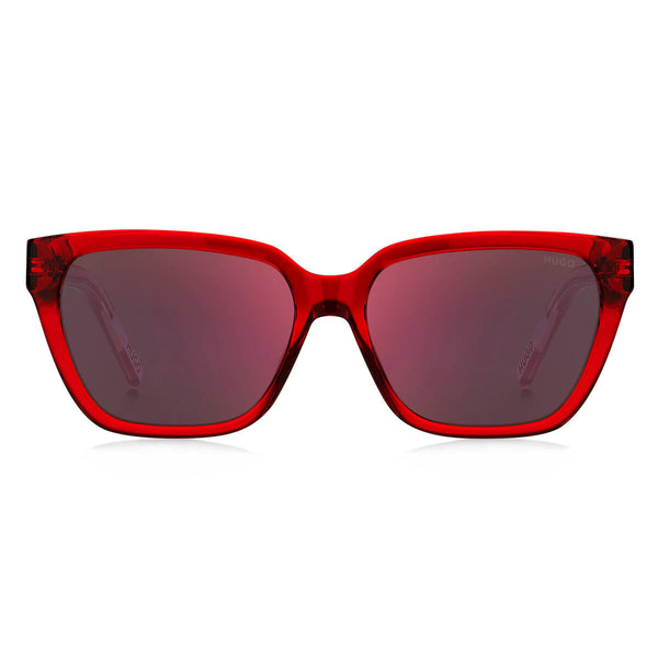 Hugo Boss Damensonnenbrille – Rote Acetat Sonnenbrille - Mode & Accessoires