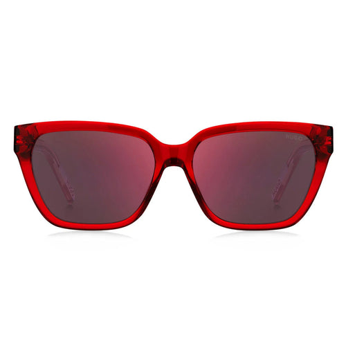 Hugo Boss Damensonnenbrille – Rote Acetat Sonnenbrille