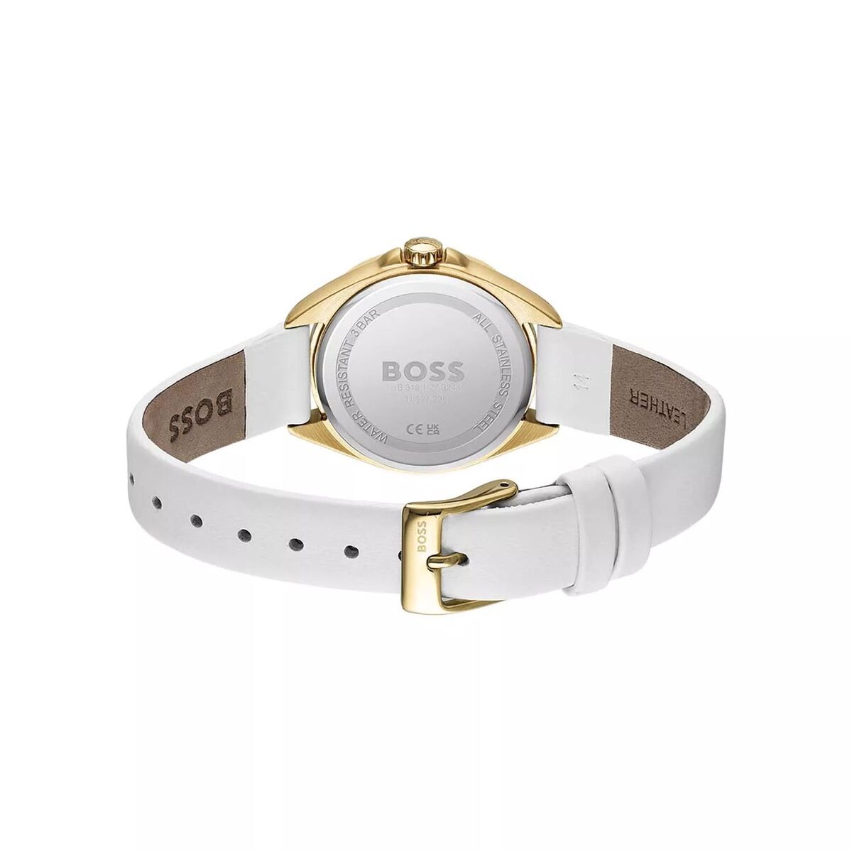 Hugo Boss Damenuhr Edelstahl Weiß Gold – Elegantes Design