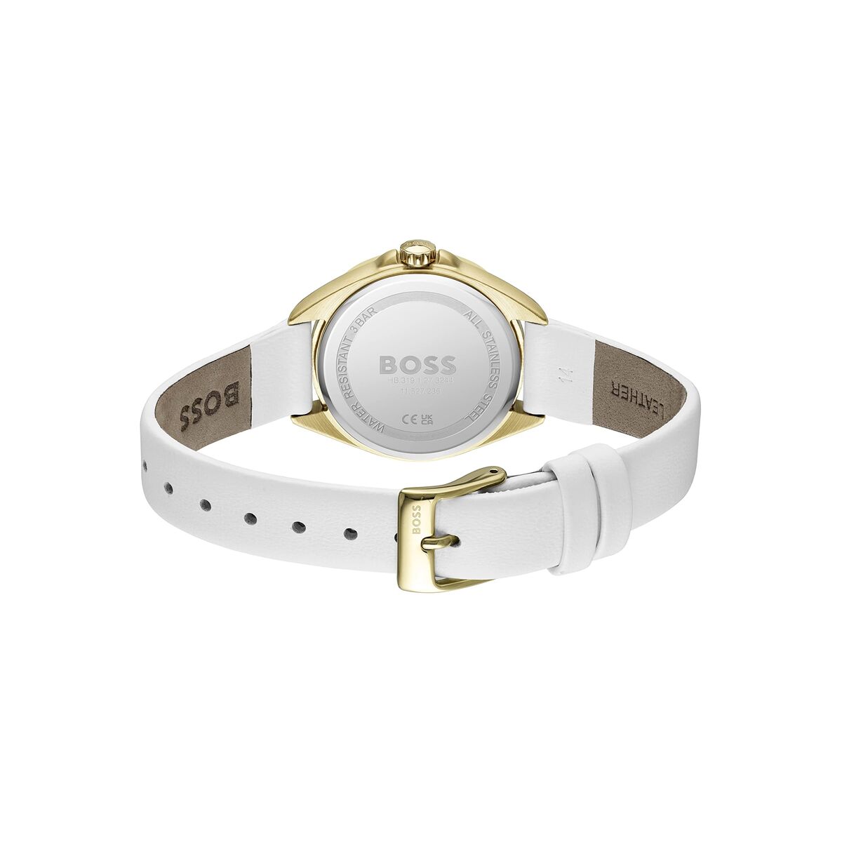 Hugo Boss Damenuhr Edelstahl Weiß Gold – Elegantes Design