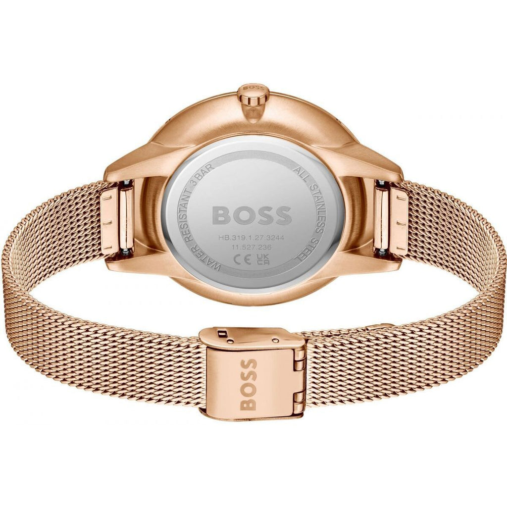Hugo Boss Damenuhr – Elegantes Design Gold Edelstahl