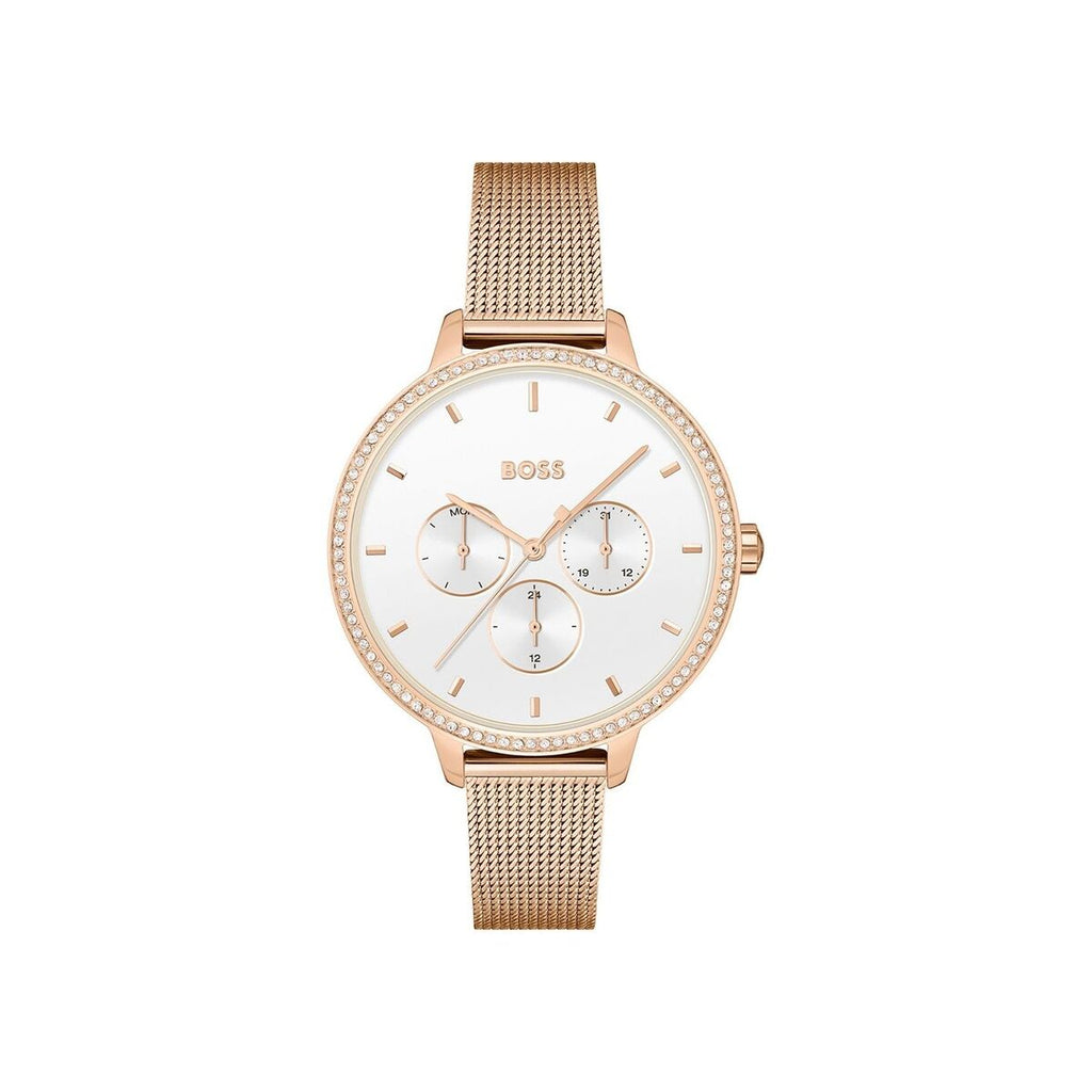 Hugo Boss Damenuhr – Elegantes Design Gold Edelstahl