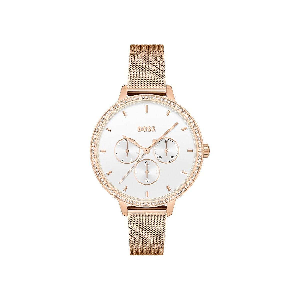 Hugo Boss Damenuhr – Elegantes Design Gold Edelstahl