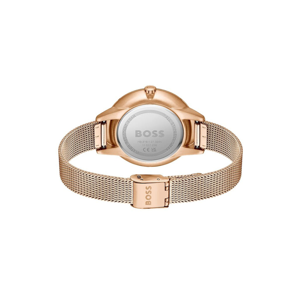 Hugo Boss Damenuhr – Elegantes Design Gold Edelstahl