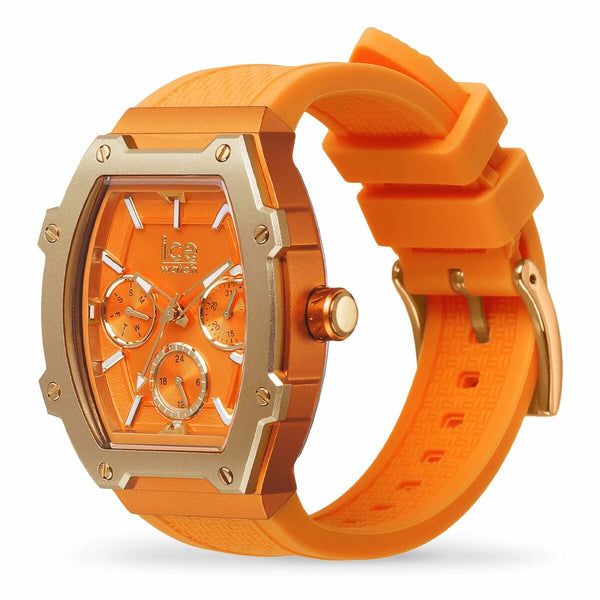Ice Damenuhr 023287 Orange Silikonarmband 35 mm - Mode & Accessoires