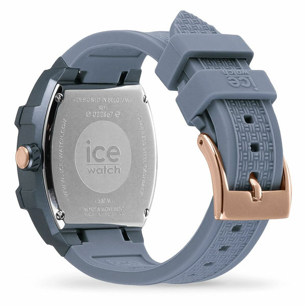 Ice Damenuhr Blau 35 mm Silikonarmband Quarzwerk - Mode & Accessoires