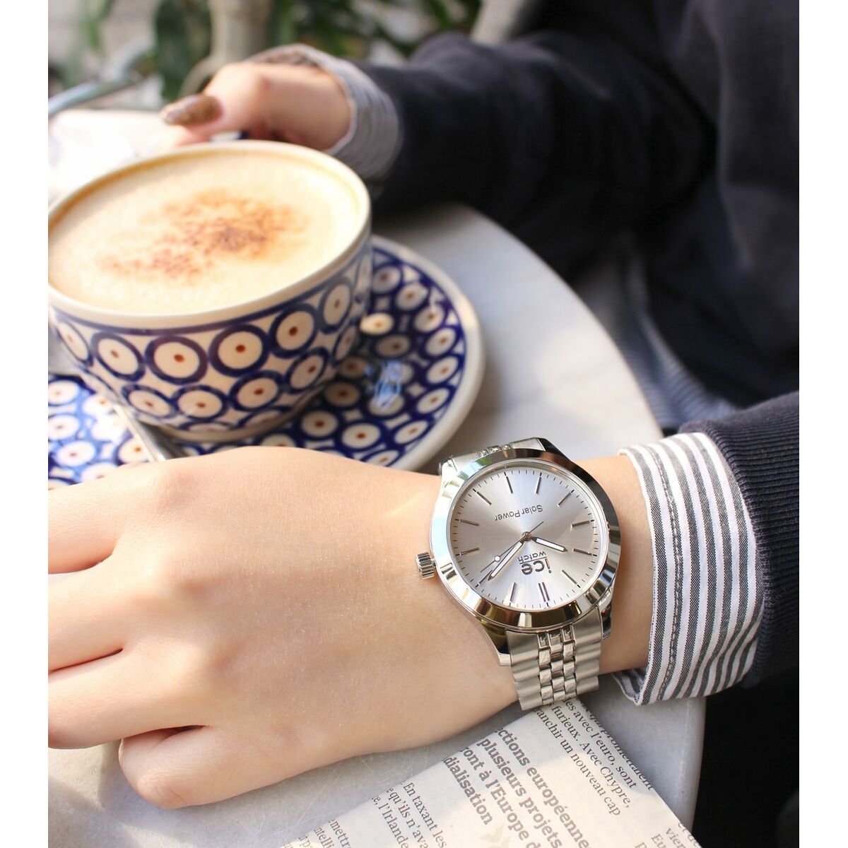 Ice Damenuhr – Elegantes Design Edelstahlarmband