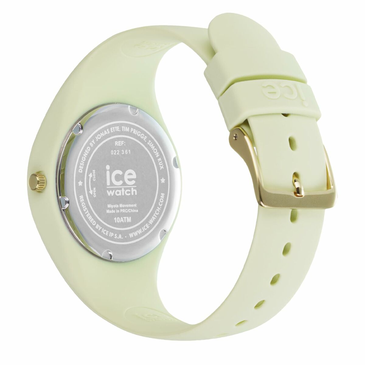 Ice Damenuhr – Modernes Design Grünes Silikonarmband
