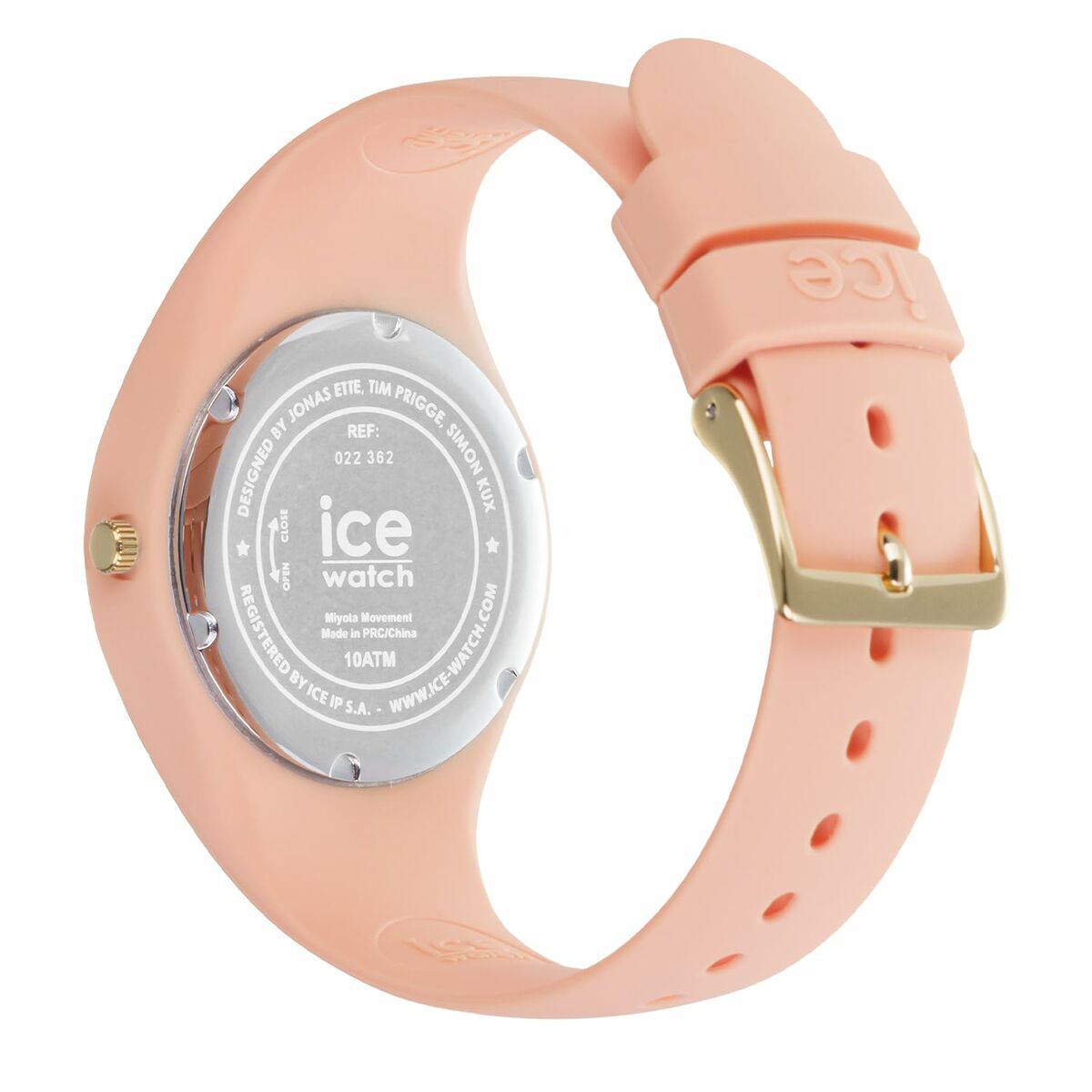 Ice Damenuhr – Modernes Design Orange Silikonarmband