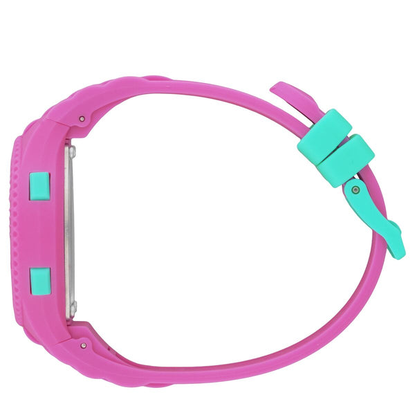 Ice Damenuhr Rosa Silikon Armband Quarz 10 atm wasserdicht - Mode & Accessoires
