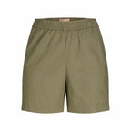 Jack & Jones Damen-Sportshorts aus leichtem Leinen grün - Sport Freizeit