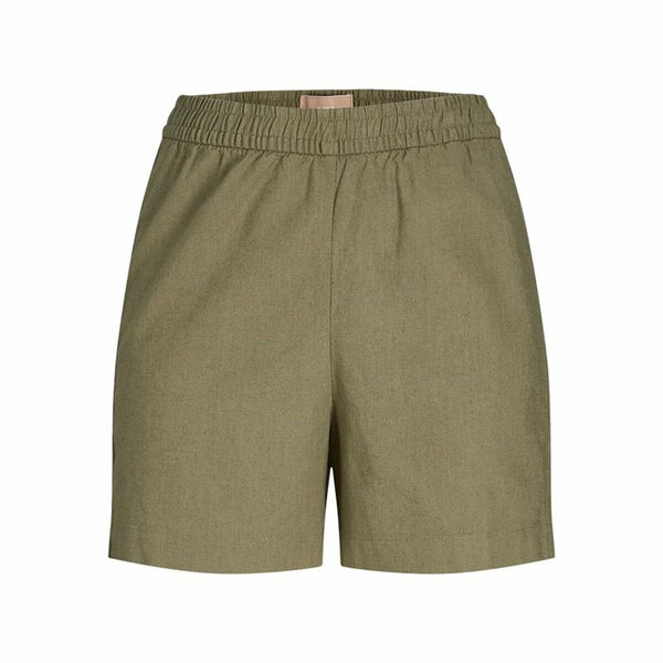 Jack & Jones Damen-Sportshorts aus leichtem Leinen grün - Sport Freizeit