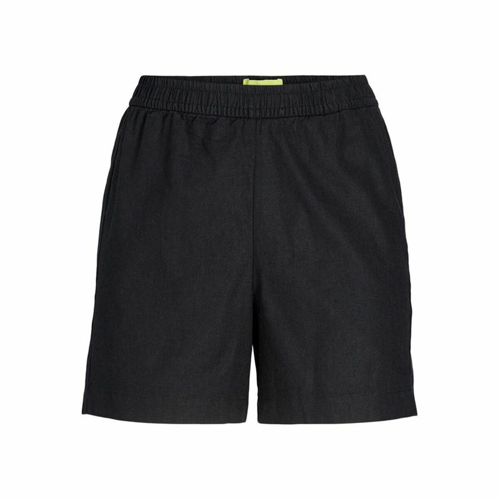 Jack & Jones Damen-Sportshorts Schwarz Leinen für Komfort - Sport Freizeit